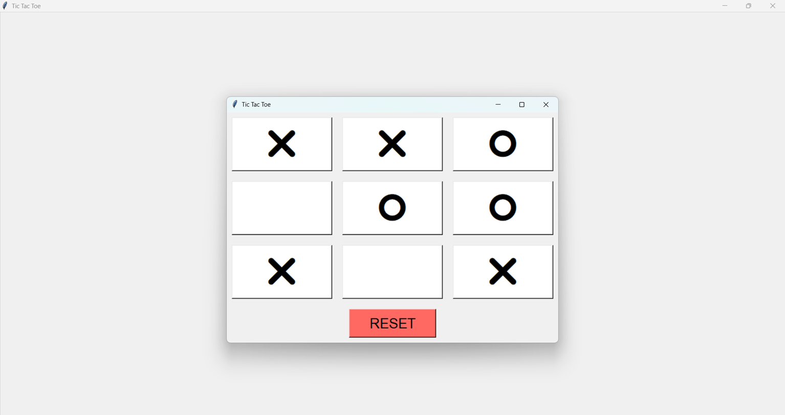 TicTacToe GUI screenshot
